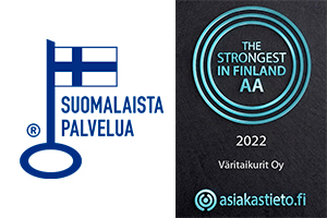 Suomen vahvimmat AA - Väritaikurit Oy - Suomalaista palvelua avainlippu